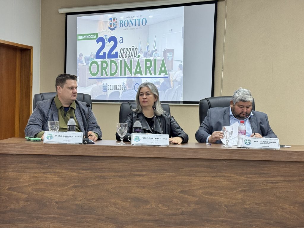 Confira o resumo da 22ª Sessão Ordinária realizada no dia 30 de junho de 2025 na Câmara Municipal