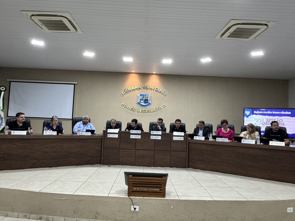 Confira o resumo da 29ª Sessão Ordinária realizada em 1º de agosto de 2025 na Câmara Municipal de Bonito