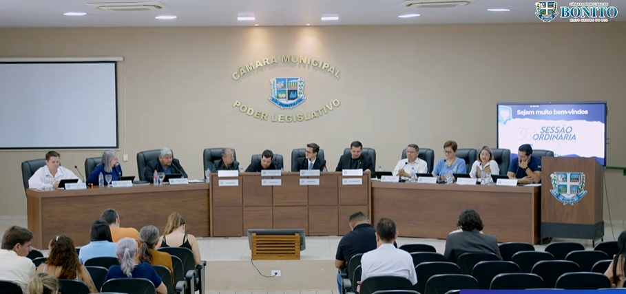 Confira o resumo da 36ª Sessão Ordinária realizada em 20 de outubro de 2025 na Câmara Municipal de Bonito