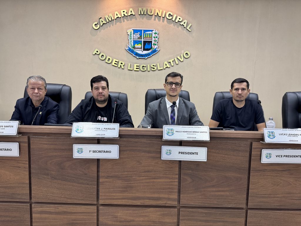 Confira o resumo da 40ª Sessão Ordinária realizada em 17 de novembro de 2025 na Câmara Municipal de Bonito.