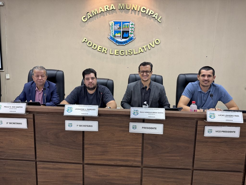 Confira o resumo da 4ª Sessão Ordinária, realizada em 23 de fevereiro de 2026, na Câmara Municipal de Bonito.