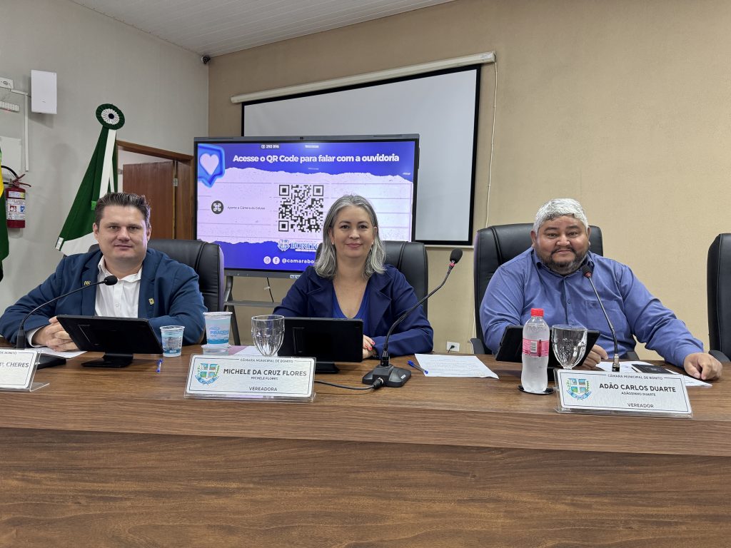 Confira o resumo da 4ª Sessão Ordinária, realizada em 23 de fevereiro de 2026, na Câmara Municipal de Bonito.