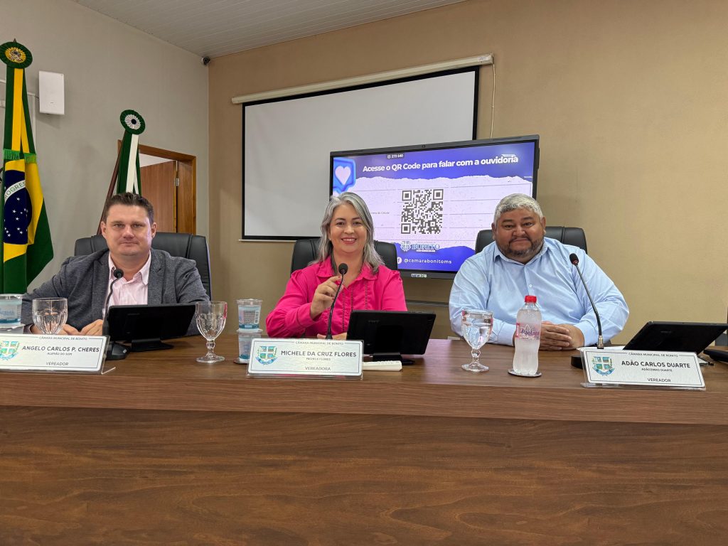 Confira o resumo da 8ª Sessão Ordinária, realizada em 23 de março de 2026, na Câmara Municipal de Bonito.