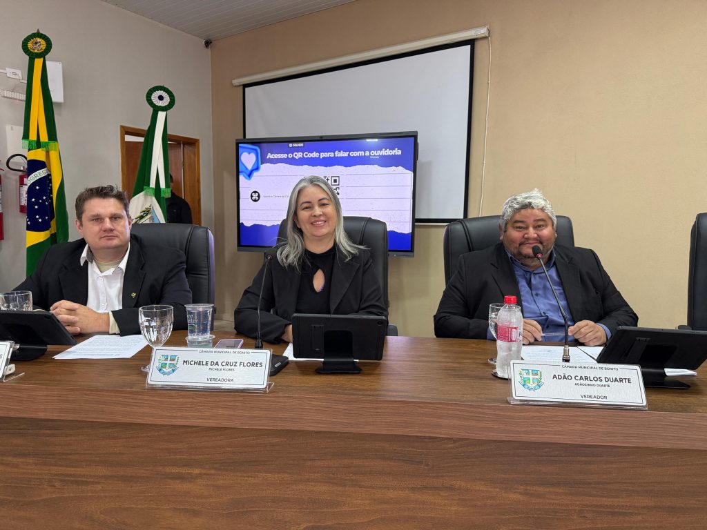 Confira o resumo da 15ª Sessão Ordinária, realizada em 11 de maio de 2026, na Câmara Municipal de Bonito.