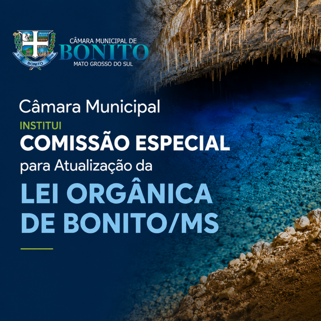 Câmara Municipal institui Comissão Especial para Atualização da Lei Orgânica de Bonito/MS Câmara Municipal institui Comissão Especial para Atualização da Lei Orgânica de Bonito/MS