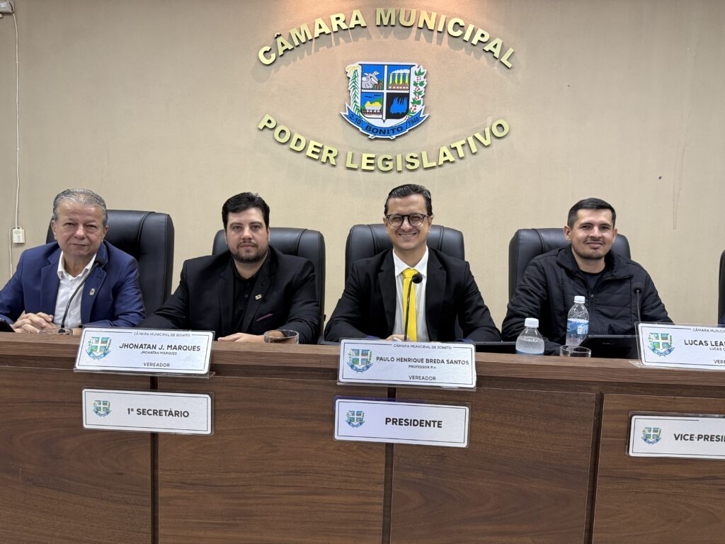 Confira o resumo da 25ª Sessão Ordinária, realizada em 03 de agosto de 2026, na Câmara Municipal de Bonito.
