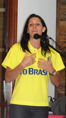 SANDRA PIRES MEDALHA DE OURO DO BRASIL VISITA BONITO
