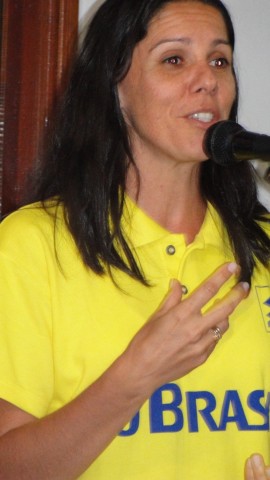 SANDRA PIRES MEDALHA DE OURO DO BRASIL VISITA BONITO