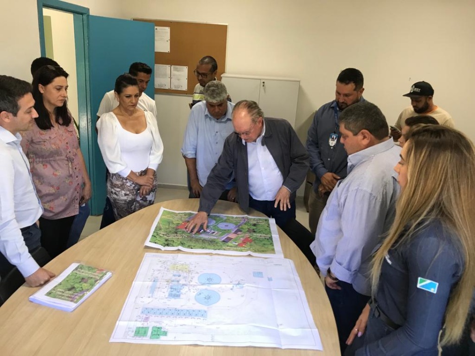 Vereadores acompanham visita técnica realizada na Estação de Tratamento de Esgoto de Bonito (ETE).