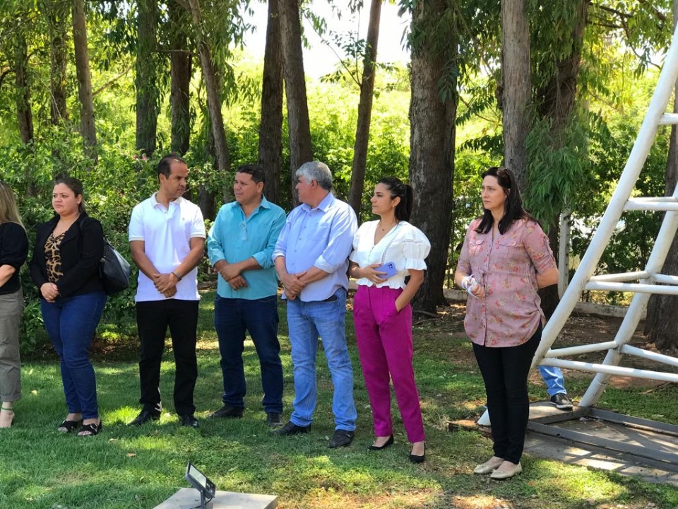 Vereadores acompanham visita técnica realizada na Estação de Tratamento de Esgoto de Bonito (ETE).