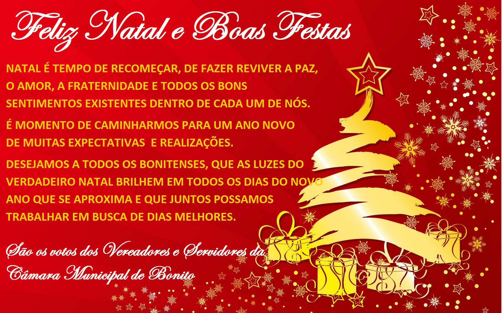 Feliz Natal e Boas Festas