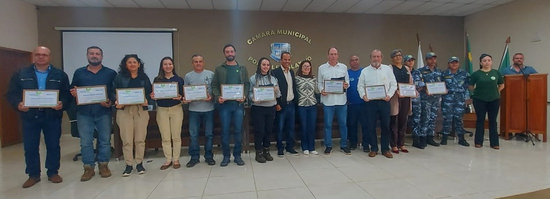 CÂMARA MUNICIPAL DE BONITO E (SEMA) REALIZAM EVENTO QUE RECONHECE INSTITUIÇÕES E EMPRESAS COMO “AMIGO DO MEIO AMBIENTE".