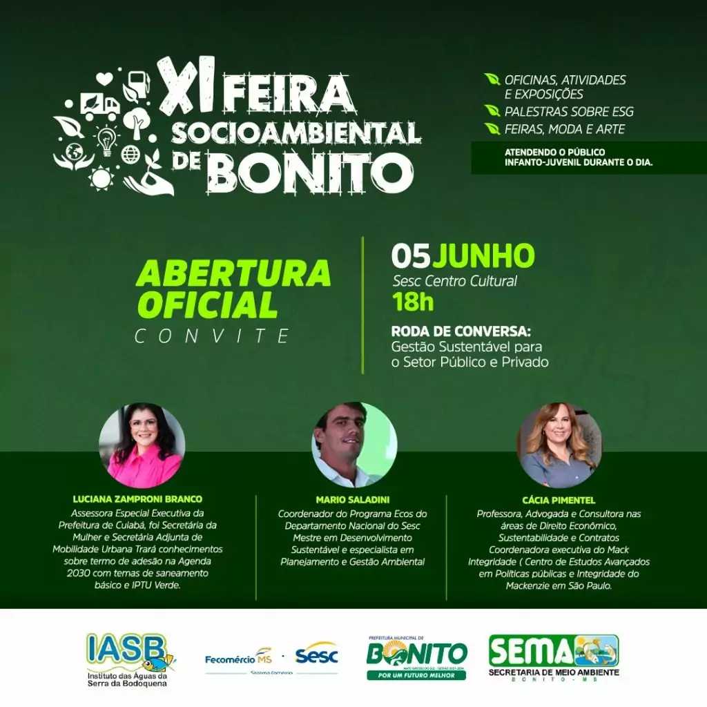 Secretária do Meio Ambiente Ana Cristina Trevelin visita Câmara Municipal de Bonito.