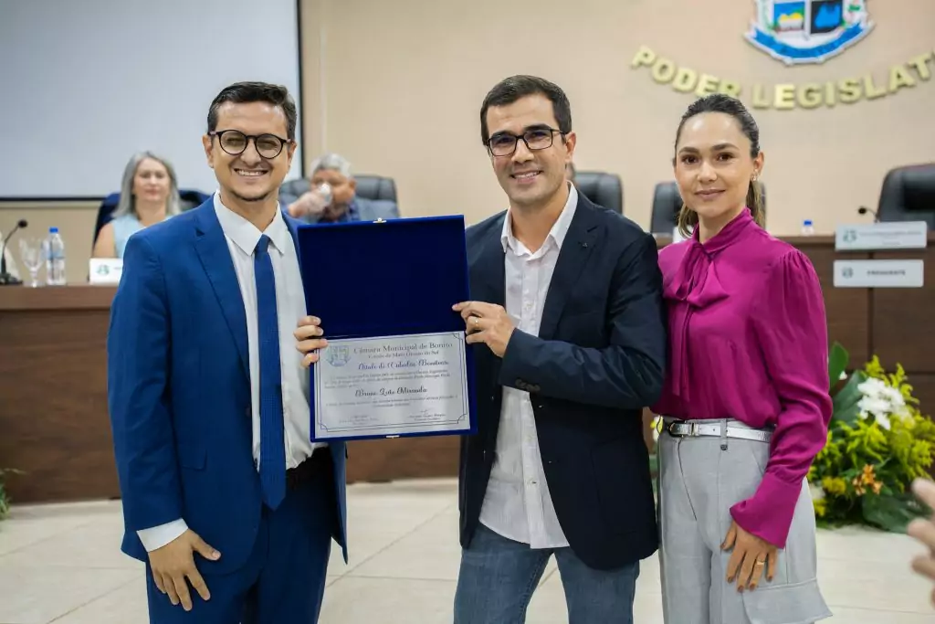 Câmara de Bonito realiza Sessão Solene de entrega do Título de Cidadão Bonitense e Honorífico