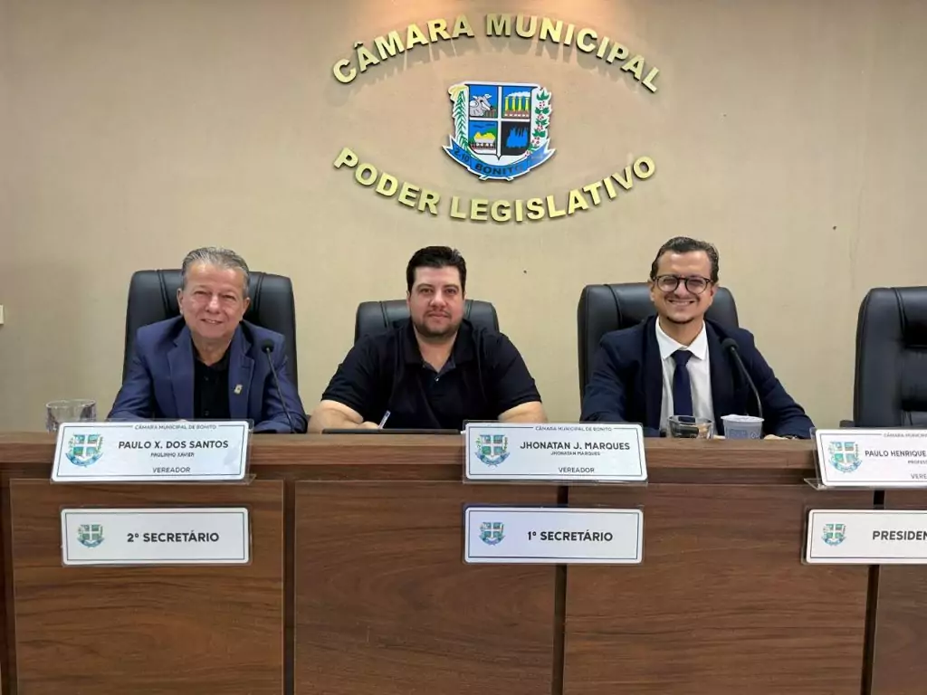Confira o resumo da 17ª Sessão Ordinária, realizada em 25 de maio de 2026, na Câmara Municipal de Bonito.